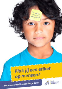 Plak jij een etiket op mensen? - Anti Discriminatie Bureau Zeeland