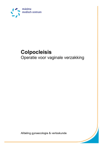 Colpocleisis - Bekkenzorg Máxima