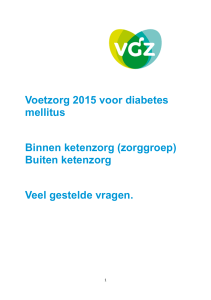 Voetzorg 2015 voor diabetes mellitus Binnen