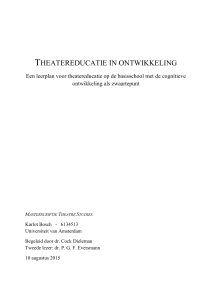 theatereducatie in ontwikkeling