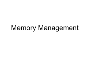 Memory Management - NLDA-TW