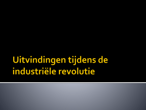 Uitvindingen tijdens de industriële revolutie