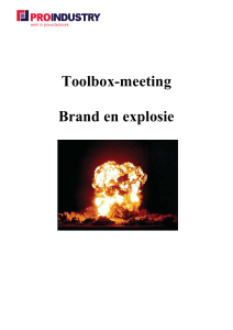 Toolbox-meeting Brand en explosie