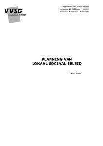 Nota `Planning van Lokaal Sociaal Beleid`