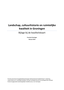 Landschap, cultuurhistorie en ruimtelijke kwaliteit in Groningen