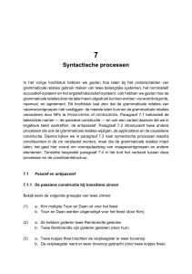 Syntactische processen