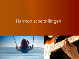 Harmonische trillingen - Broederschool Roeselare