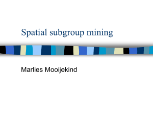 Spatial subgroup mining