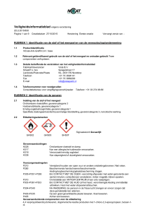 Veiligheidsinformatieblad volgens verordening