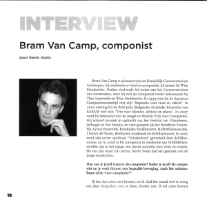 Bram Van CaffiF, componist