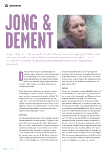 `Jong en dement` in UZ-magazine