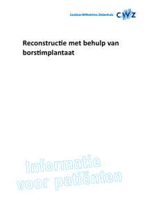 Reconstructie met behulp van borstimplantaat