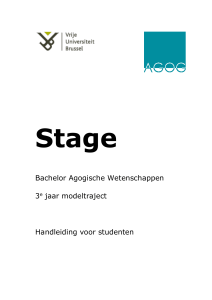 Stage - Vrije Universiteit Brussel