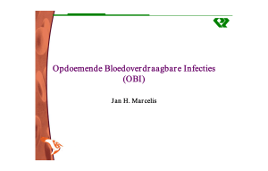 Opdoemende Bloedoverdraagbare Infecties (OBI)