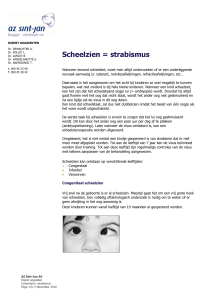 Scheelzien = strabismus - AZ Sint-Jan