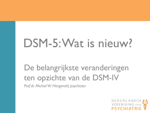 DSM-5: Wat is nieuw? De belangrijkste veranderingen ten opzichte