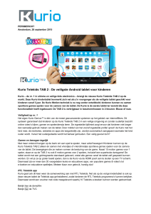 Kurio Telekids TAB 2 : De veiligste Android tablet voor kinderen