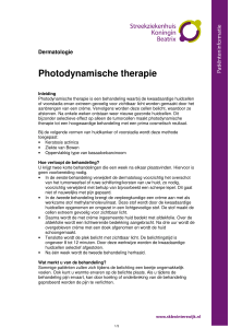 Photodynamische therapie - Streekziekenhuis Koningin Beatrix