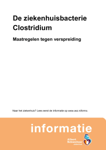 De ziekenhuisbacterie Clostridium
