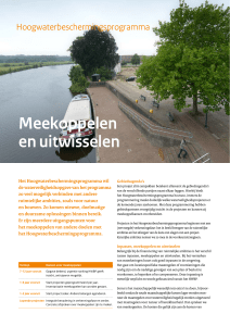 A4 Flyer / Factsheet - Hoogwaterbeschermingsprogramma