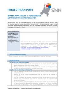 projectplan pop3 water maatregel 6 - groningen niet