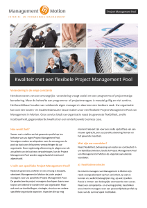 Factsheet Flexibele Project Management Pool