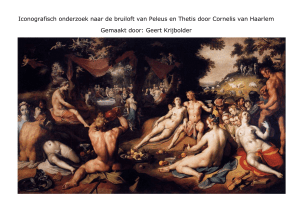 Iconografisch onderzoek bruiloft van Peleus en Thetis door
