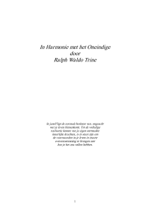 In Harmonie met het Oneindige door Ralph Waldo Trine