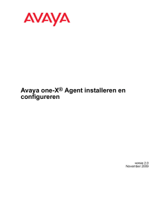 Avaya one-X® Agent installeren en configureren