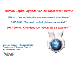 Human Capital Agenda van de Topsector Chemie