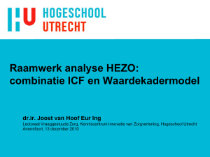 Presentatie `Raamwerk analyse HEZO` door Joost van Hoof