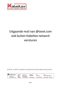 Uitgaande mail van @texel.com ook buiten Kabeltex netwerk