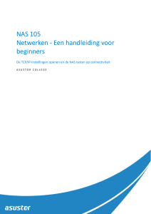 NAS 105 Netwerken - Een handleiding voor beginners