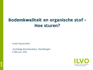 2 - Bodemkwaliteit en organische stof_hoe sturen - GR