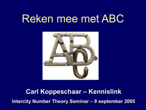 Carl Koppeschaar: Reken mee met ABC