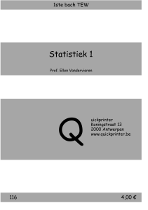 Statistiek 1 - Quickprinter