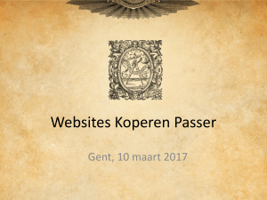 Websites Koperen Passer