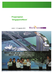 Projectplan `SingaporeNext`