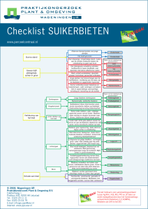Checklist SUIKERBIETEN - Wageningen UR E-depot