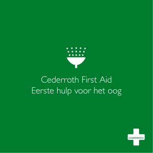 Cederroth First Aid Eerste hulp voor het oog