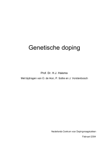 Genetische doping - Dopingautoriteit