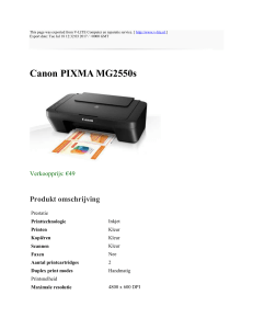 Canon PIXMA MG2550s : V-LITE Computer en reparatie service