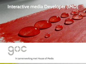 Interactive media Developer (IMD)