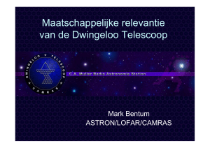 Maatschappelijke relevantie van de Dwingeloo Telescoop