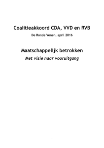 Coalitieakkoord CDA VVD RVB