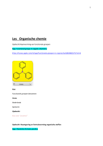 Les Organische chemie