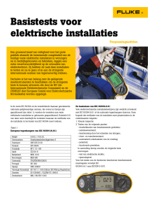 Basistests voor elektrische installaties