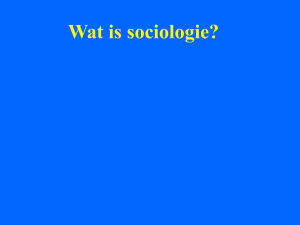Wat is sociologie?