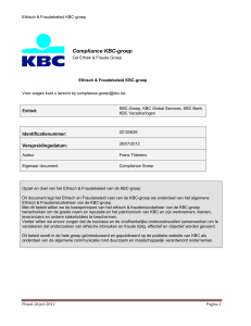 Compliance KBC-groep