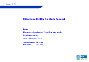 367795 Stam Clientenaudit rapport 2013